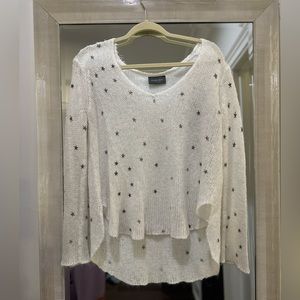 Wooden Ships White Sweater With Stars